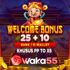 QR code: Welcome Promo WAKA55 25+15 TO X6