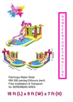 QR code: FLAMINGO WATER SLIDE RM280/perday
