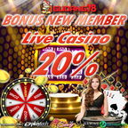 QR code: BONUS NEW MEMBER LIVE CASINO 20%