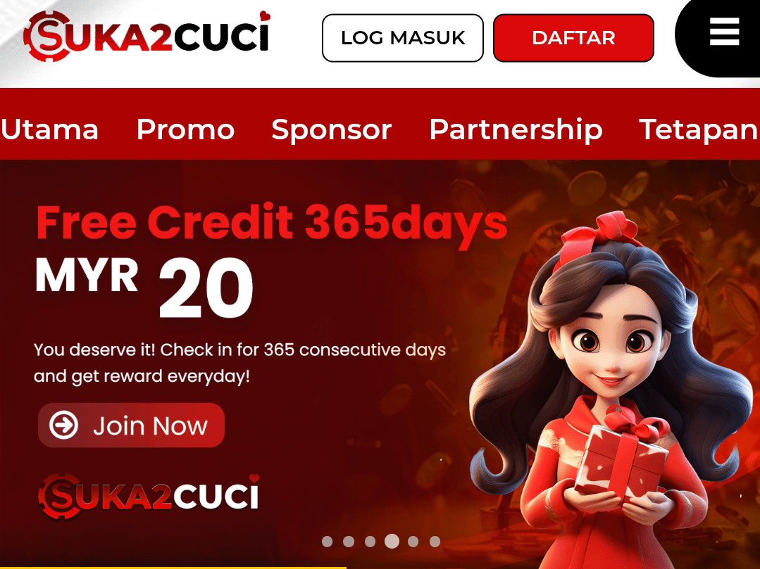 SUKA2CUCI | Free Credit New Register RM5 | 365 Day Free Credit RM2 | 100% Trusted