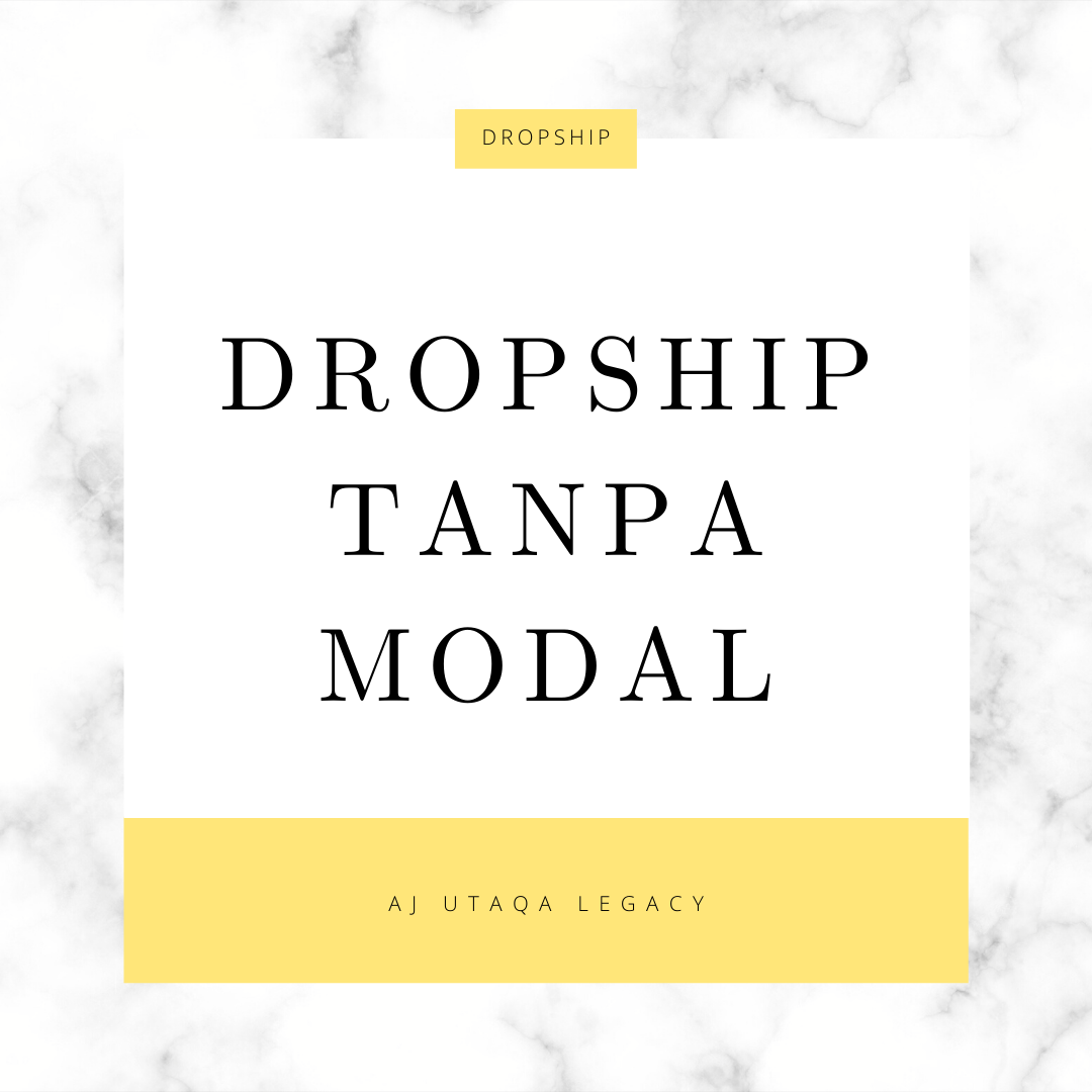 DROPSHIP TANPA MODAL