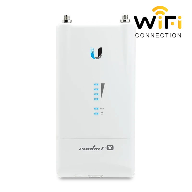 Thiết bị truyền dẫn không dây Ubiquiti Rocket R5AC Lite Outdoor, Tần số 5.9Ghz, truy cập đồng thời 60 máy | Thế Giới WiFi Chính Hãng T2QWIFI