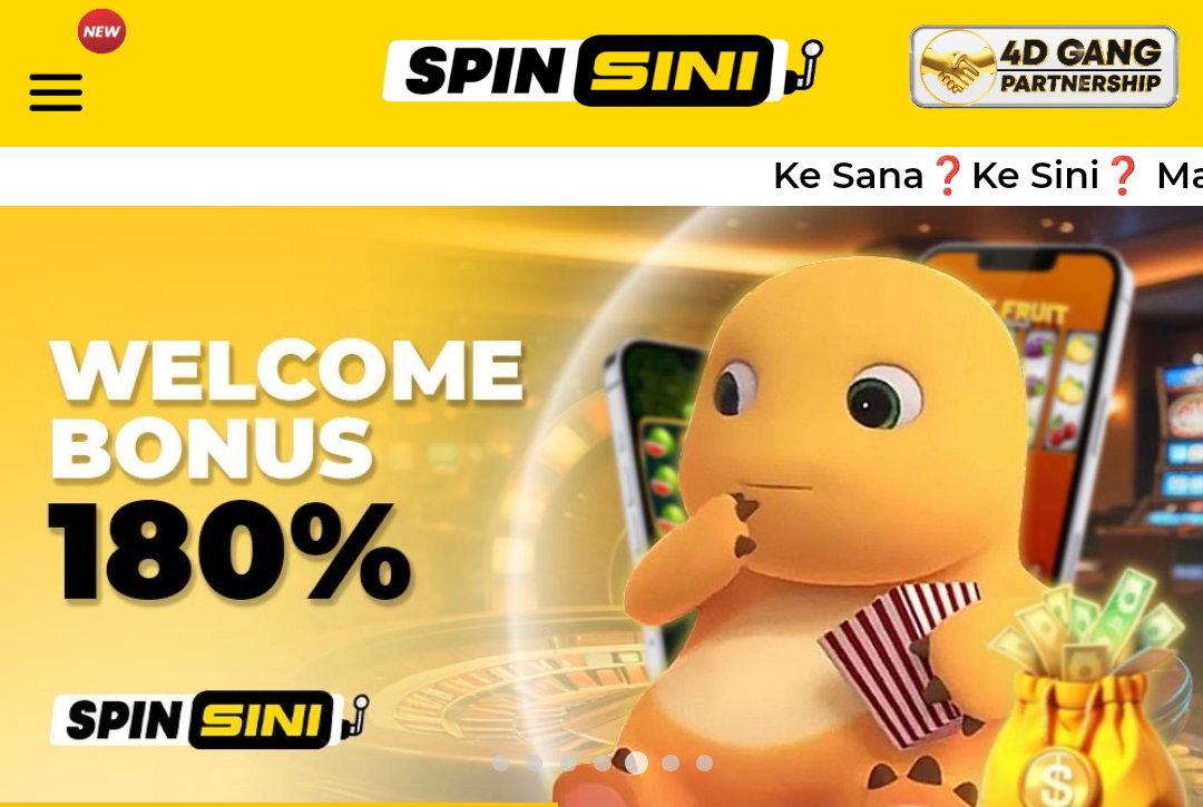 Spinsini | New Register RM5 | 365 Day Free Credit RM1 | 100% Trusted