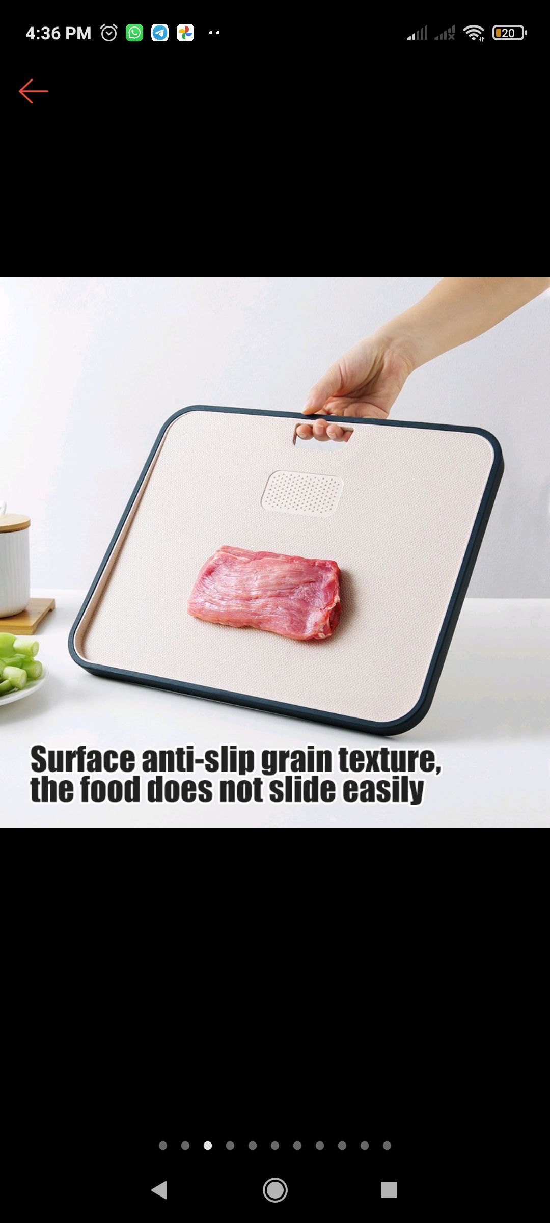 Reversible chopping board