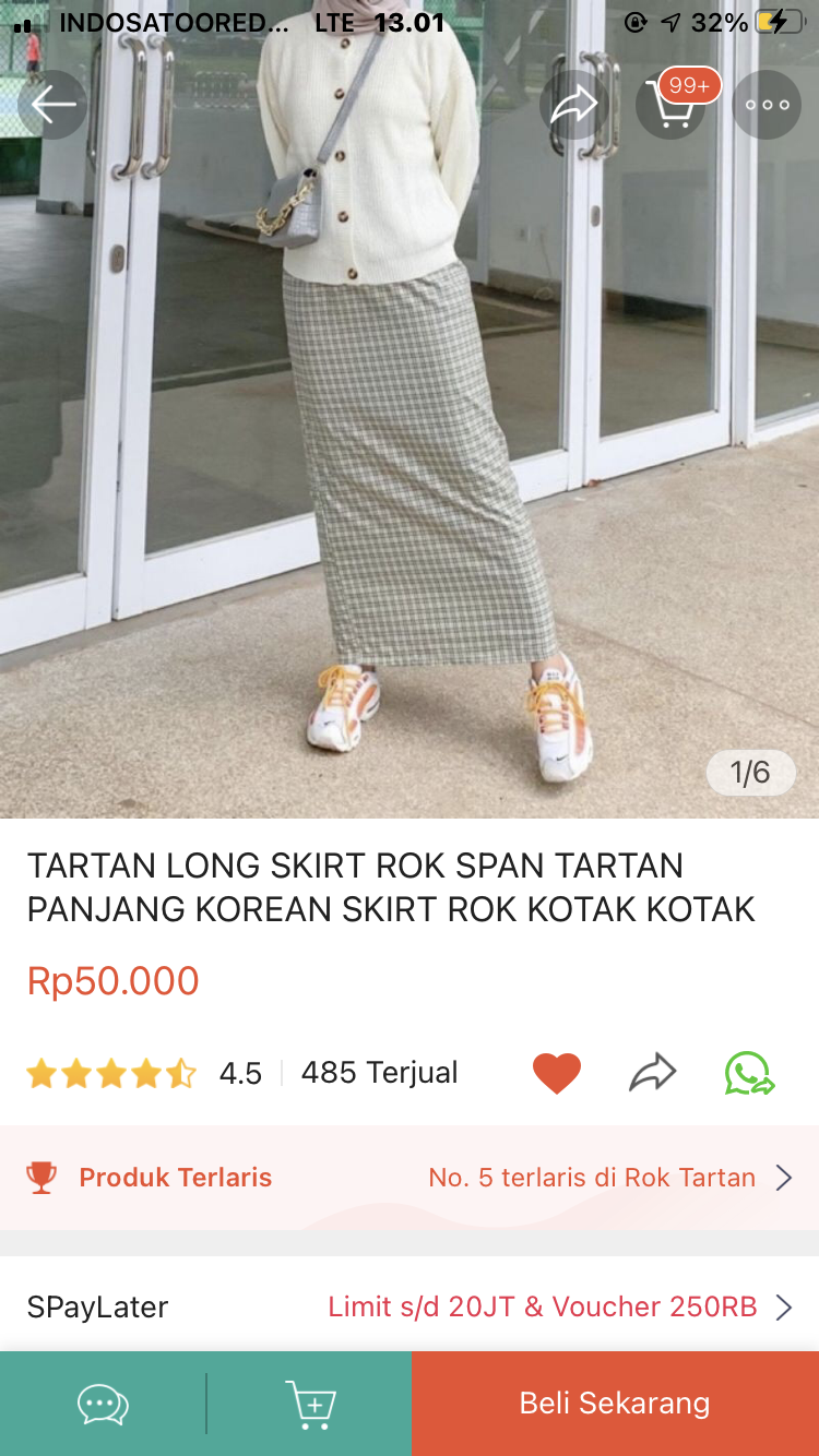 3.)skirt long tartan