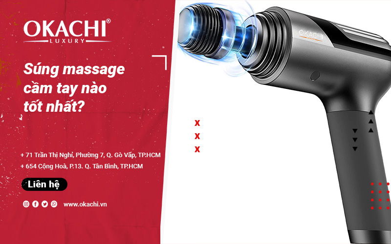 Top 2 sản phẩm giải đáp thắc mắc súng massage cầm tay nào tốt nhất