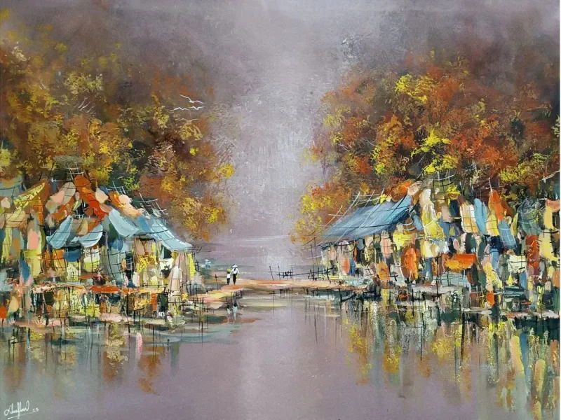 Tranh Acrylic là gì