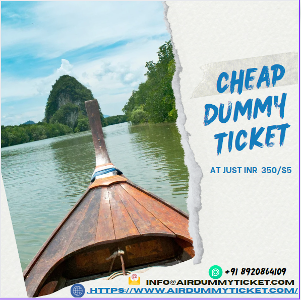 Cheap dummy ticket I Affordable & Verifiable