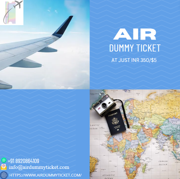 Air Dummy Ticket I Affordable & Verifiable
