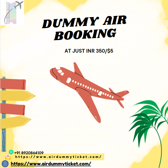 Dummy Air Booking I Affordable & Verifiable
