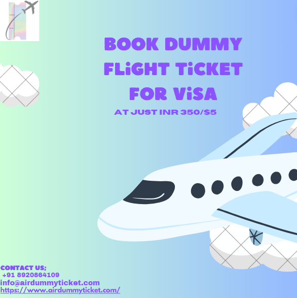 book dummy flight ticket for visa I Affordable & Verifiable