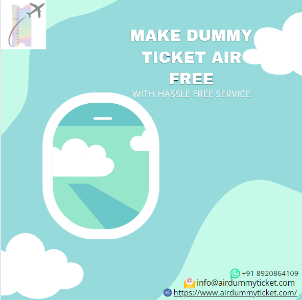 make dummy ticket air free I Affordable & Verifiable