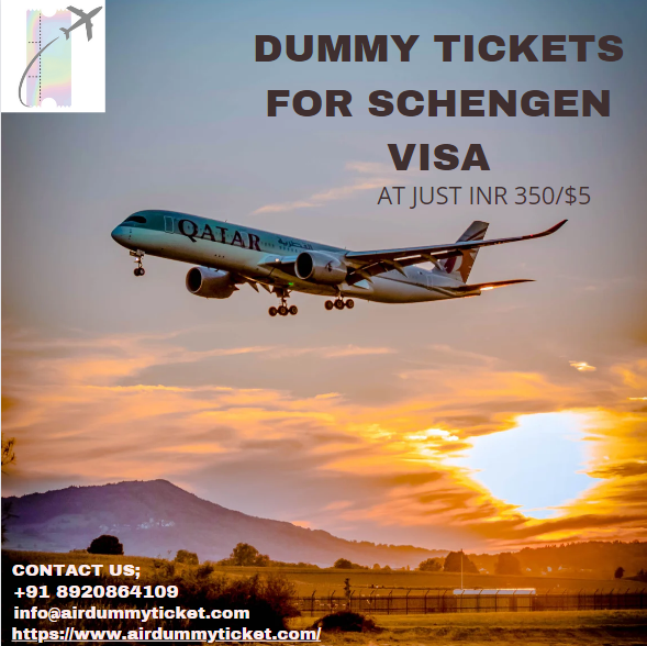 dummy tickets for schengen visa I Affordable & Verifiable