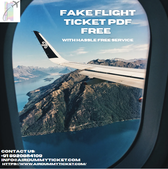 fake flight ticket pdf free I Affordable & Verifiable