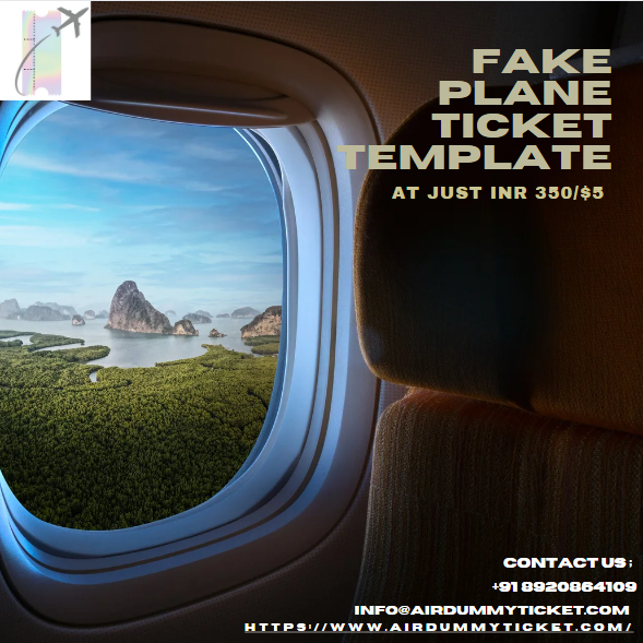 fake plane ticket template I Affordable & Verifiable