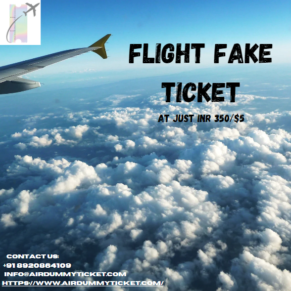 Flight fake ticket I Affordable & Verifiable