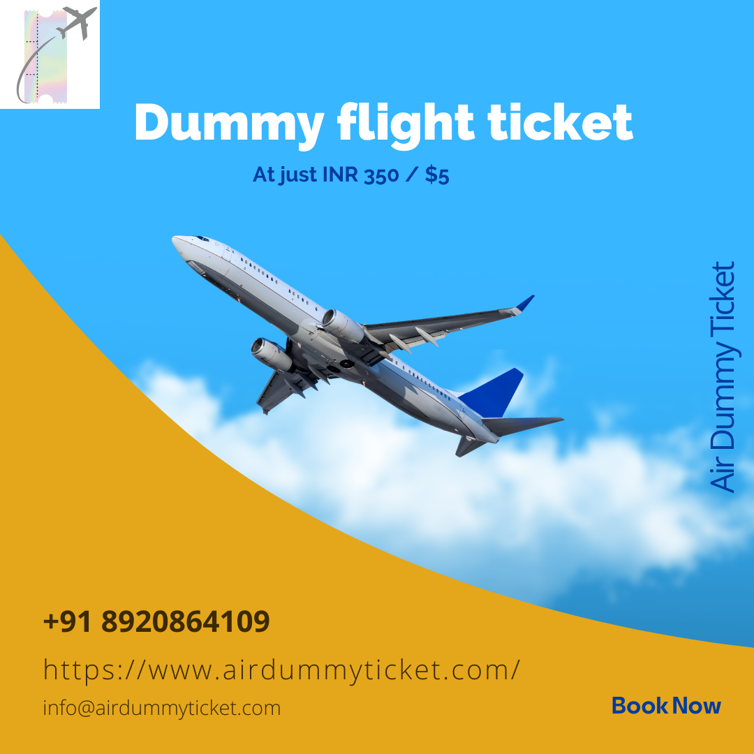 Dummy flight ticket I Affordable & Verifiable