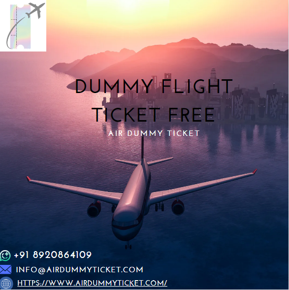 Dummy flight ticket free I Affordable & Verifiable