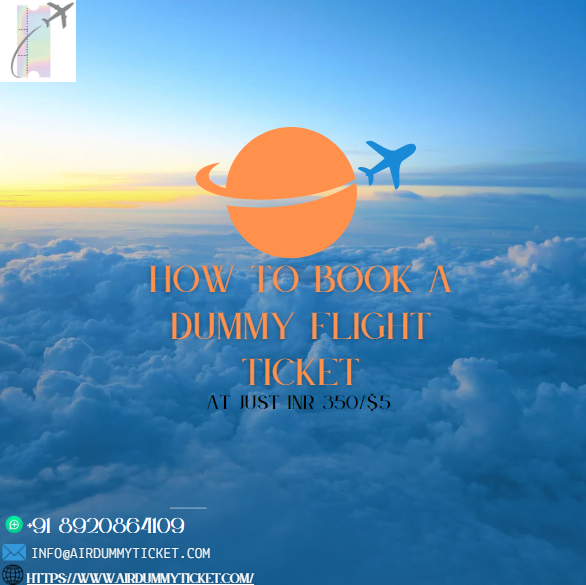 how to book a dummy flight ticket I Affordable & Verifiable