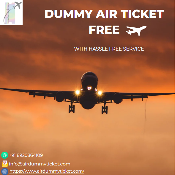 Dummy air ticket free I Affordable & Verifiable