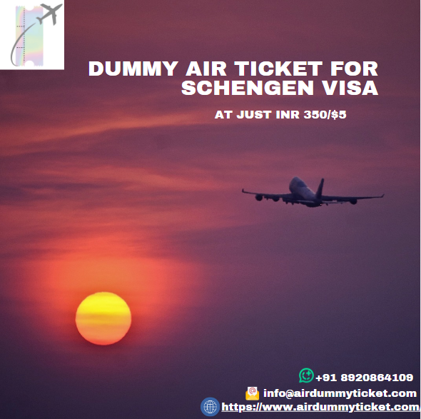 dummy air ticket for schengen visa I Affordable & Verifiable