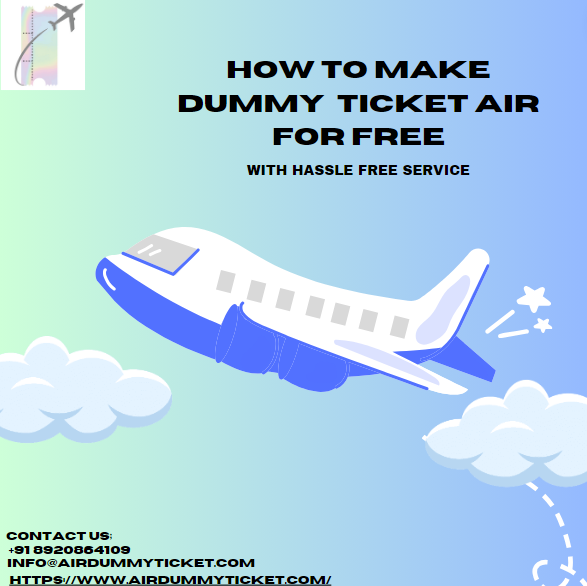 how to make dummy ticket air for free I Affordable & Verifiable