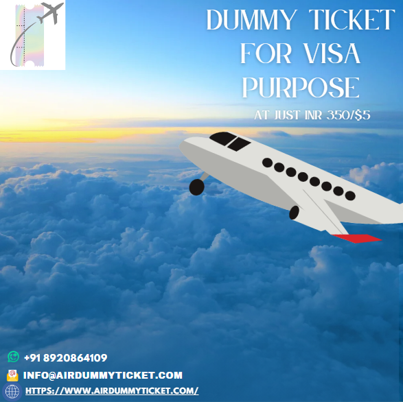 dummy ticket for visa purpose I Affordable & Verifiable