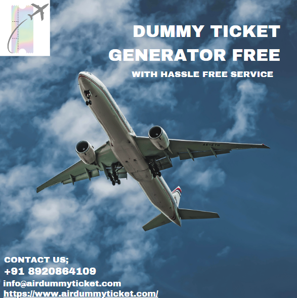 dummy ticket generator free I Affordable & Verifiable