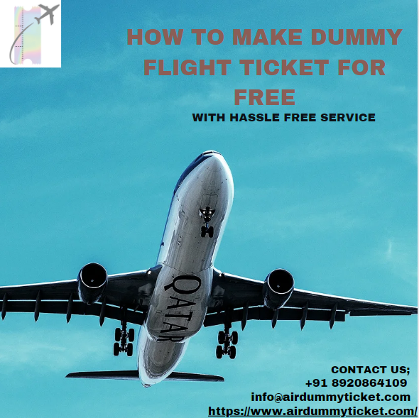 how to make dummy flight ticket for free I Affordable & Verifiable