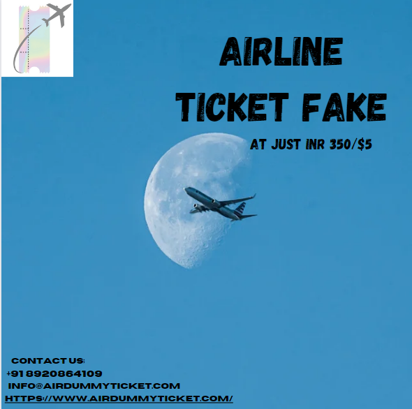 Airline ticket fake I Affordable & Verifiable