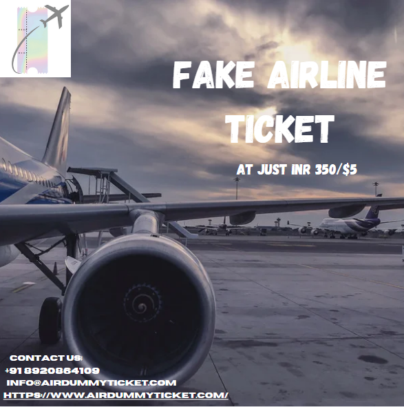 Fake airline ticket I Affordable & Verifiable
