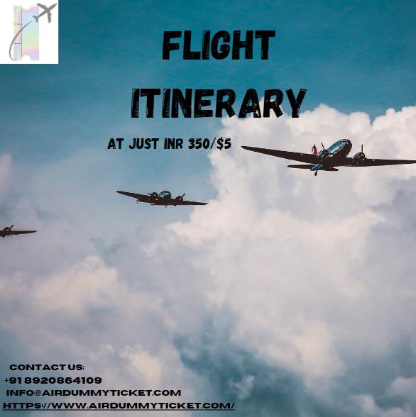 Flight Itenerary I Affordable & Verifiable