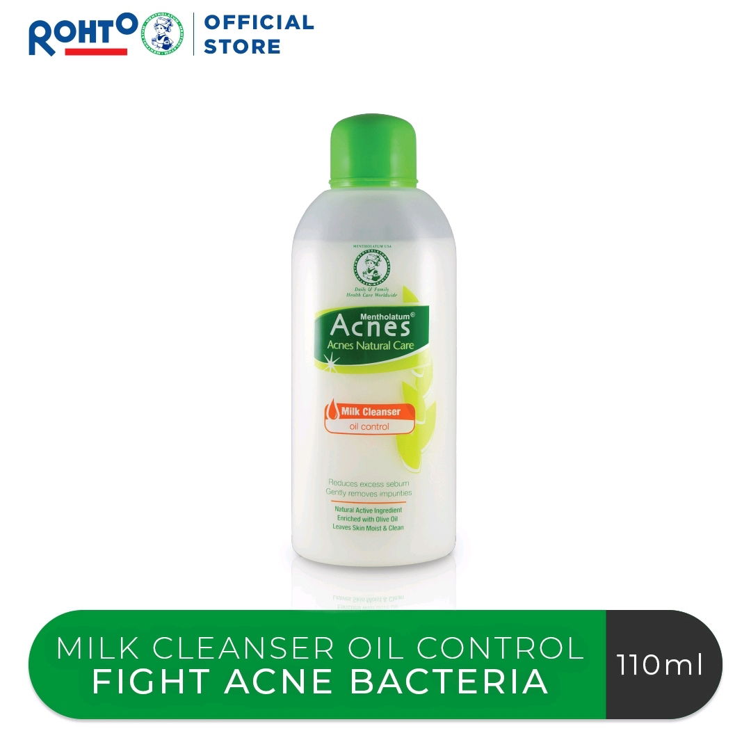 13. Acnes natural facial oil control milk cleanser 110ml
