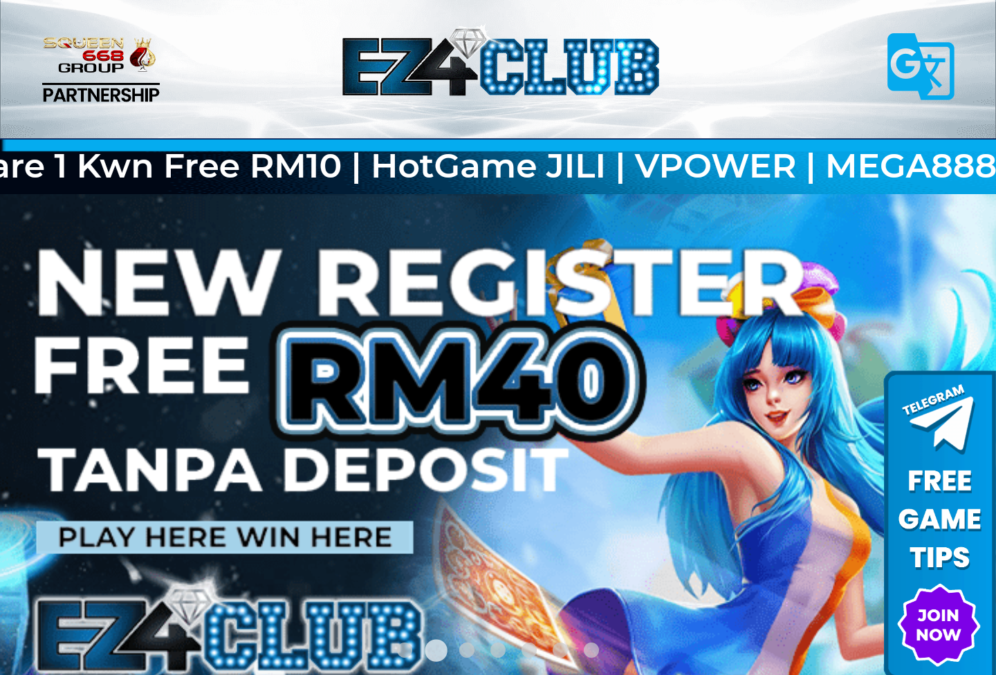 Trusted👍🏻✨EZ4CLUB✨ 🔥365 Free Random Credit  & Welcome Bonus 50%🔥