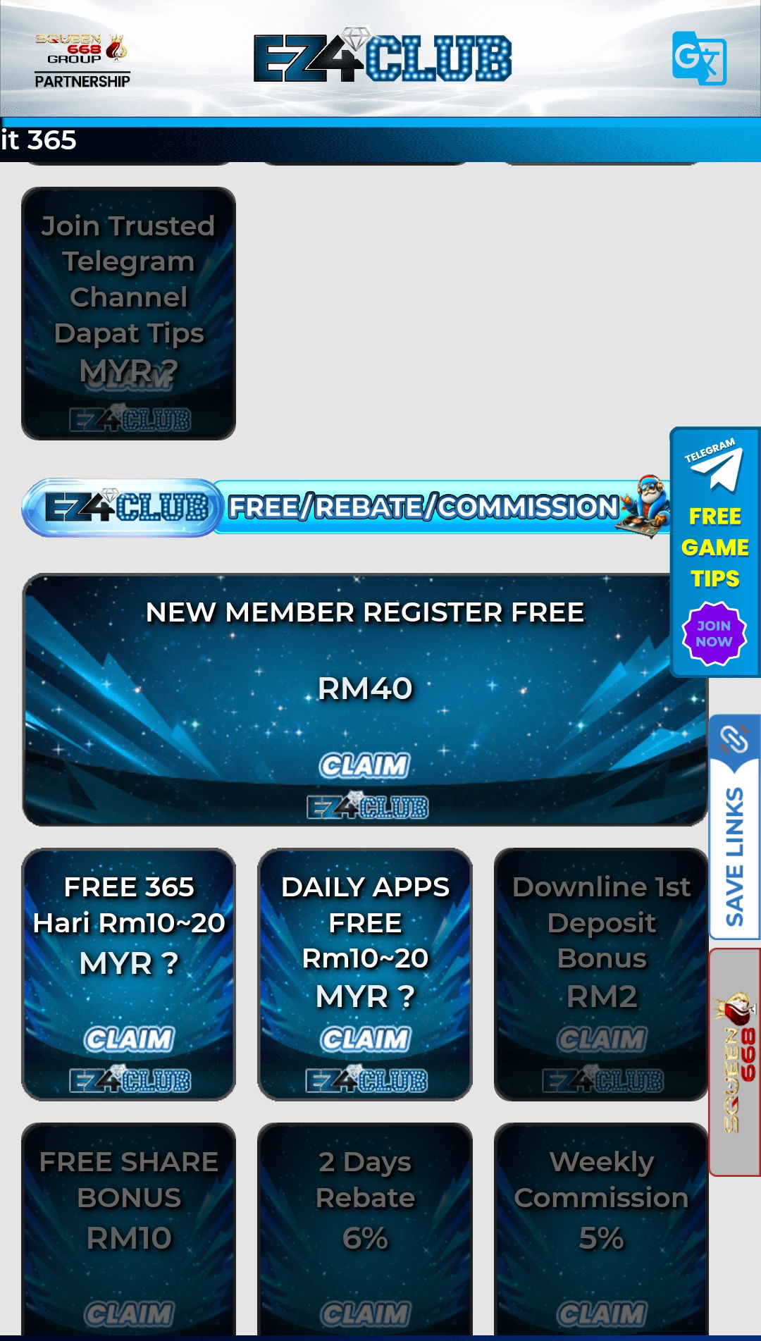 Ez4club | Online Casino Malaysia&#xA0;|&#xA0;Free Credit 365 ewallet |&#xA0;JudiFree&#xA0;|&#xA0;Claim Free Credit