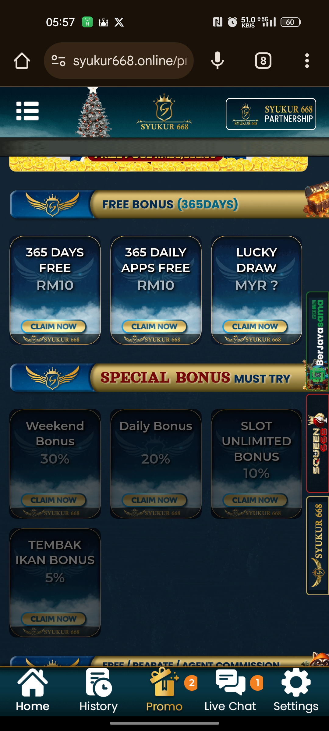 Syukur668| Free Credit Wallet&#xA0;| Free Credit 365 |&#xA0;JudiFree&#xA0;|&#xA0;Claim Free Credit