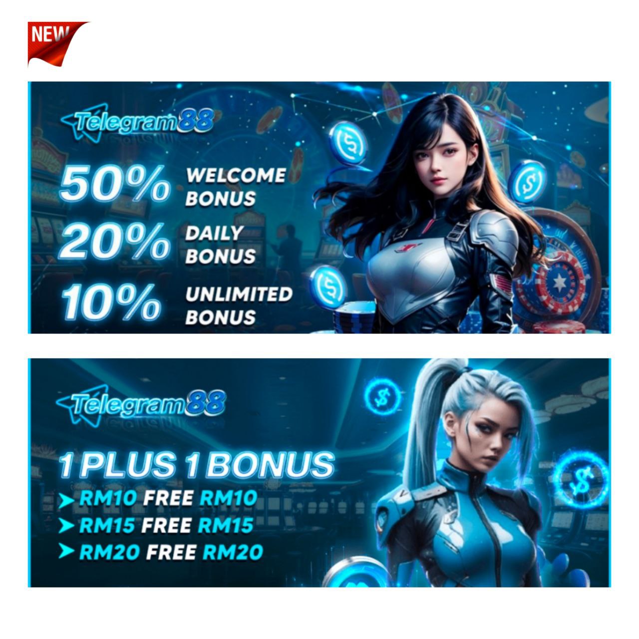 Telegram88 💵New Member RM5🧧Daily Free credit RM3