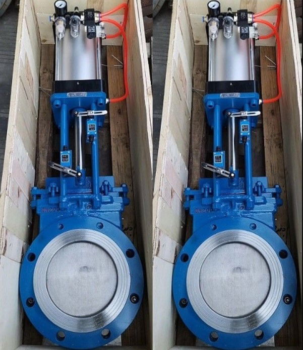 Van cổng dao điều khiển khí nén - Van công nghiệp nhập khẩu