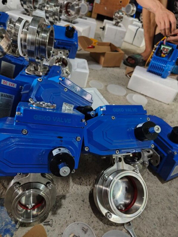 Van bướm vi sinh điều khiển điện| chính hãng - giá tốt|