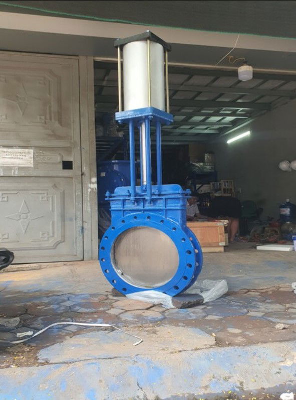 Van cổng điều khiển khí nén - Van cổng dao xi lanh khí nén