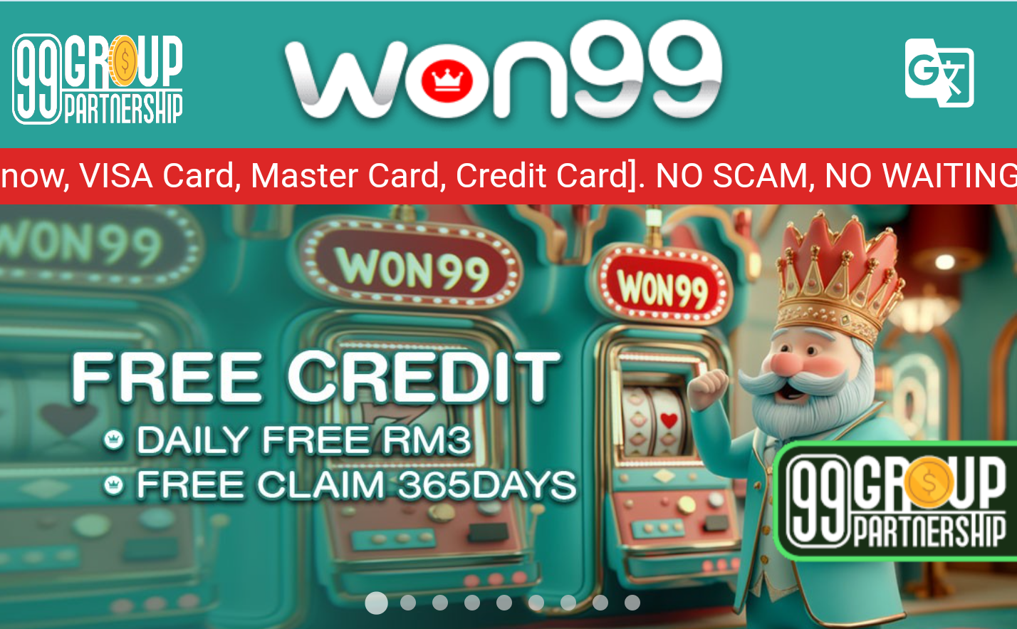 ✨WON99✨ 🔥365Days Free Credit RM3 & Station Deposit Bonus🔥