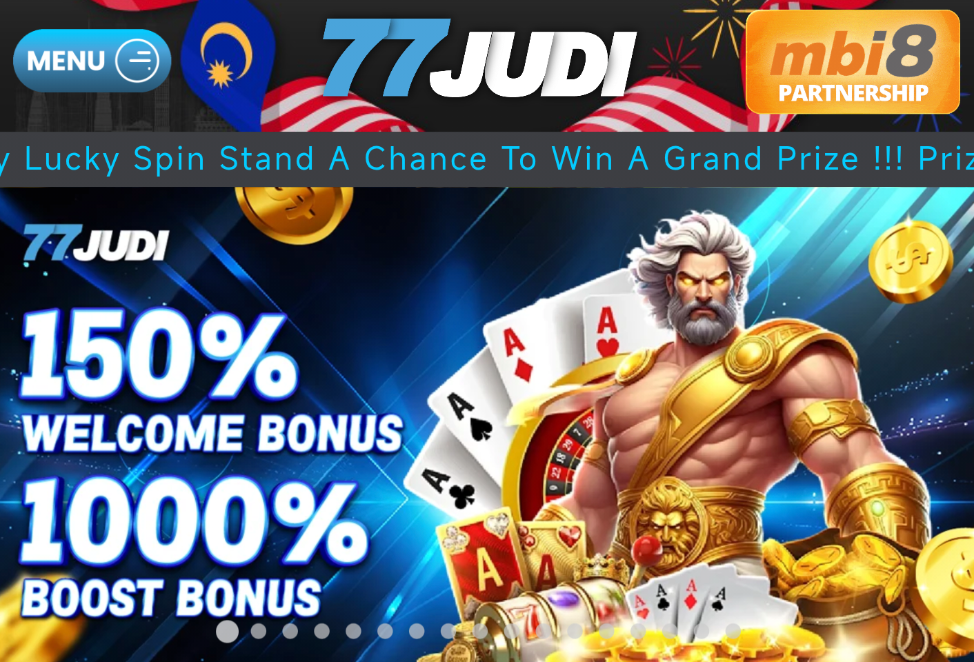 ✨77JUDI✨ 🔥365Days Free Credit RM1 & 1000% Boost Bonus🔥