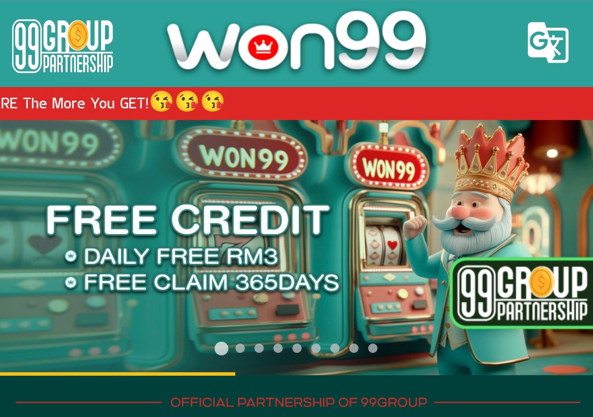 Won99 | New Member Register Free RM30 | 365 Day Free Credit RM10 | Trusted 100%