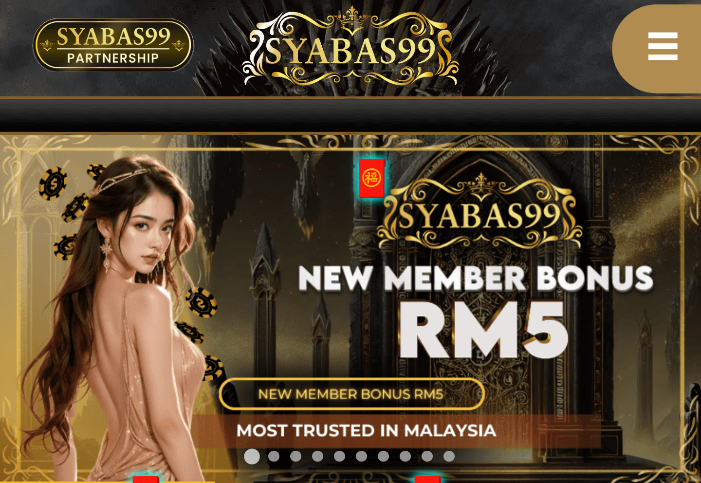 Trusted👍🏻✨SYABAS99✨ 🔥Free Credit RM5 & Welcome Bonus 100%