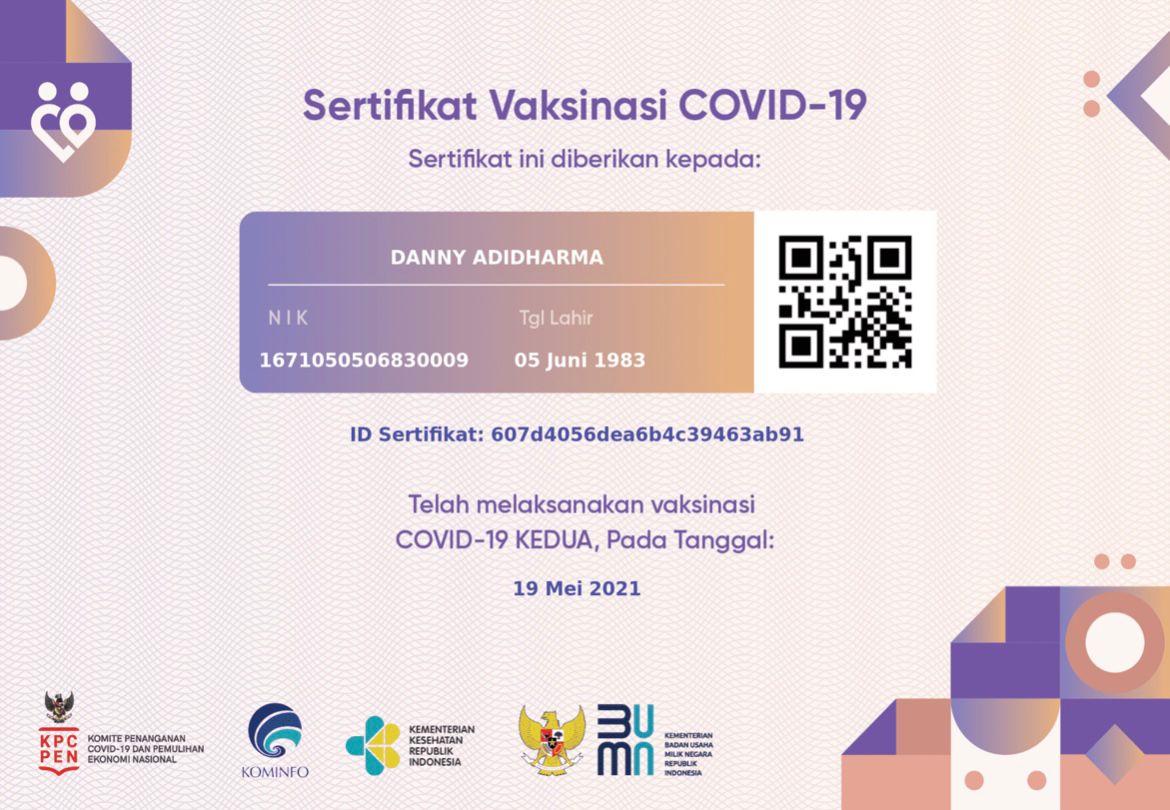 SERTIFIKAT VAKSIN