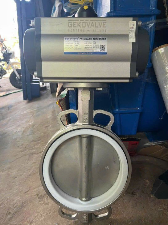 Van bướm inox điều khiển khí nén | GIẢM GIÁ LỚN