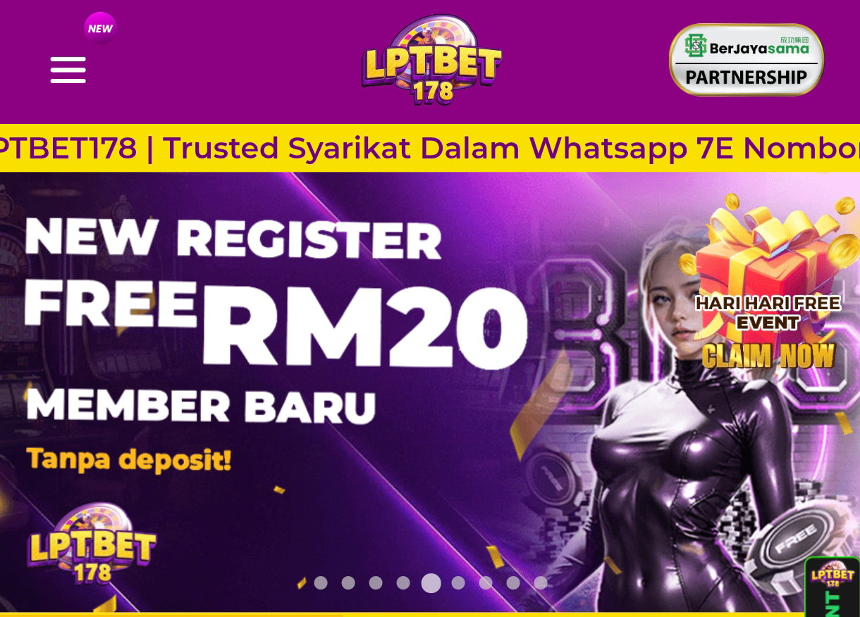 Lptbet178 | New Member Free Credit RM20 | 100% Trusted