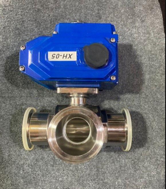 Van bi inox vi sinh điều khiển điện| 24V, 220V, SUS304, 316