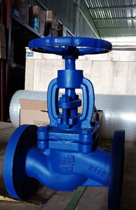 Van cầu hơi | Inox - Nóng - Nối bích - Chữ ngã