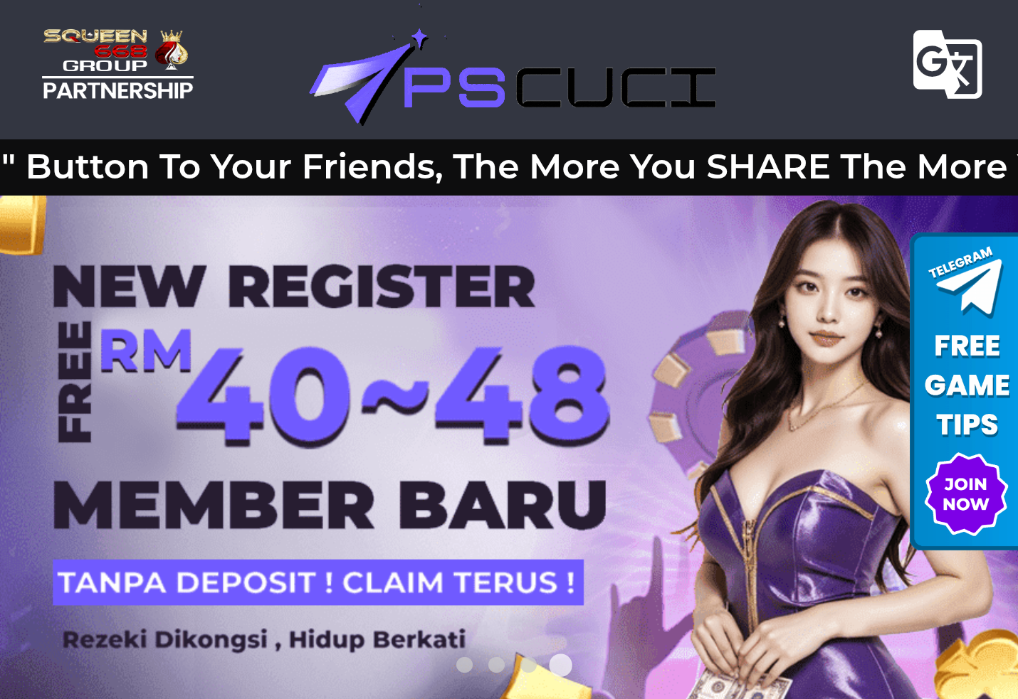 Trusted👍🏻✨PSCUCI✨ 🔥Free Register Credit RM40  & Welcome Bonus 100%🔥